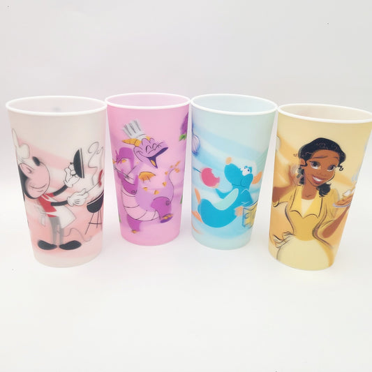 *Set Of 4 Prize Cups* Disney Parks 2022 Epcot Food Wine Festival Scavenger Hunt