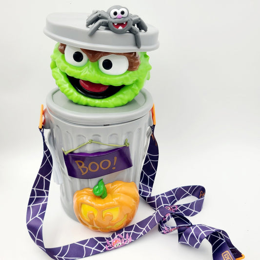 2025 Sea World Park Halloween Spooktacular Oscar the Grouch Popcorn BOO Bucket