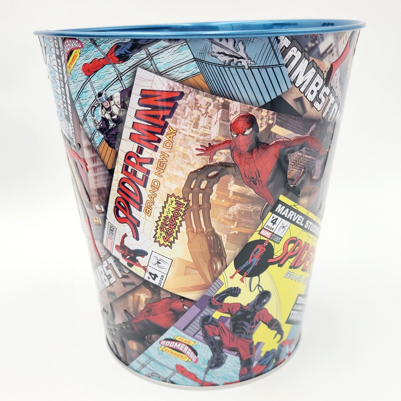 Spider-Man Brand New Day Comic Book Art Tin Popcorn Bucket & Cup Combo Cinemark