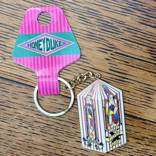 KEYCHAIN Universal Studios Honeydukes Harry Potter Bertie Botts Every Beans Box