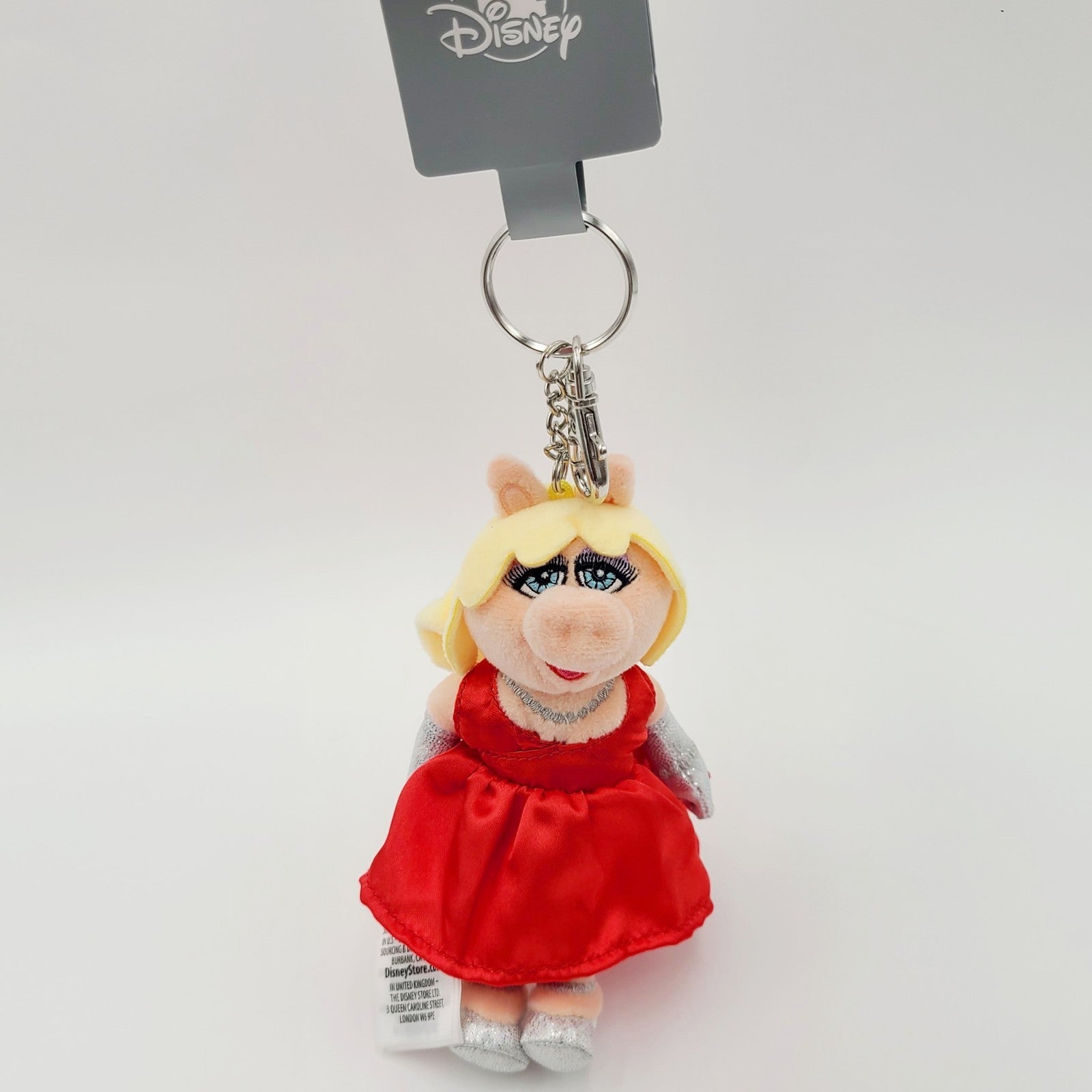 2026 Walt Disney World Parks The Muppets Miss Piggy Plush Bag Charm Keychain New