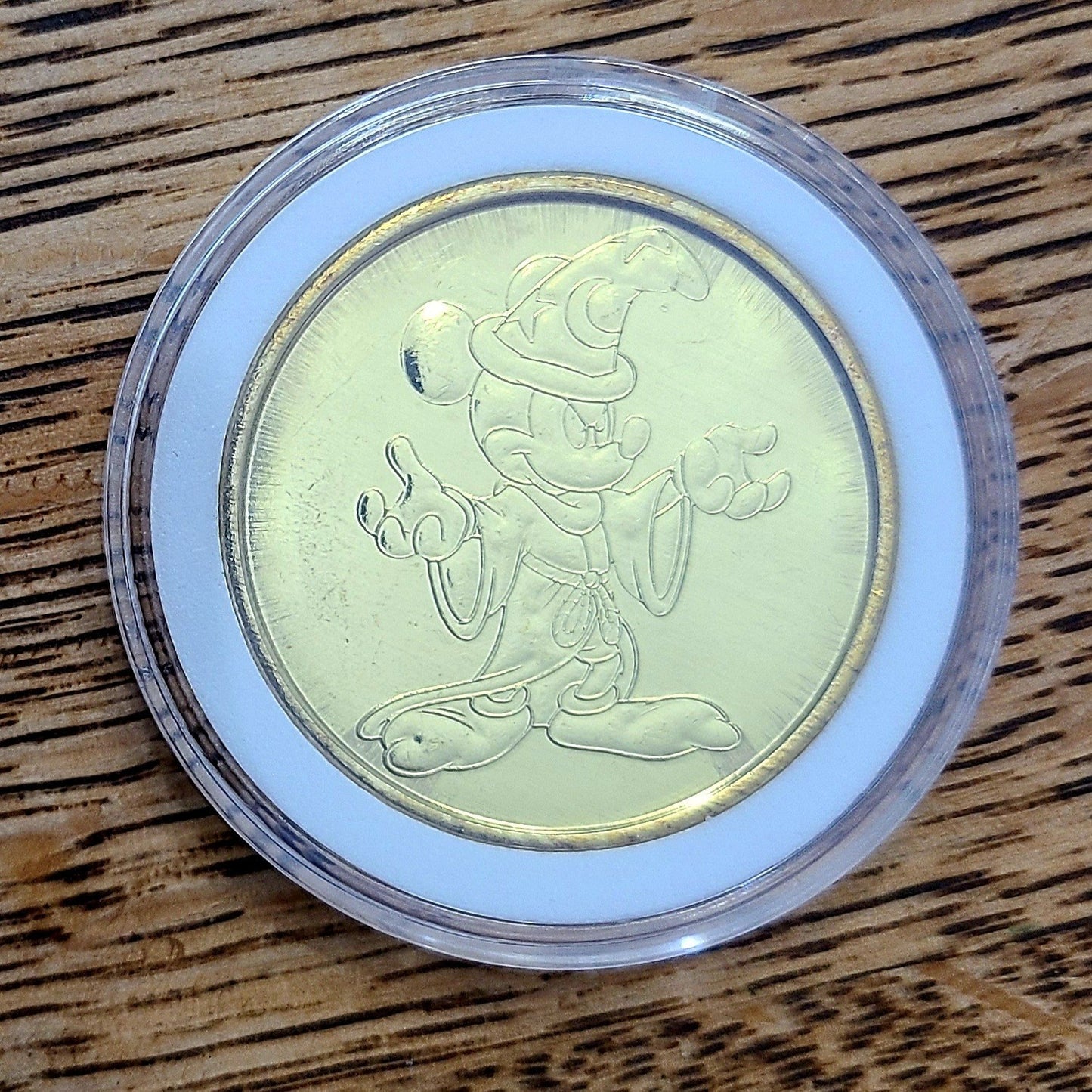 *2024 Sorceror Mickey Coin* Walt Disney World Park Golden Color Metal Medallion