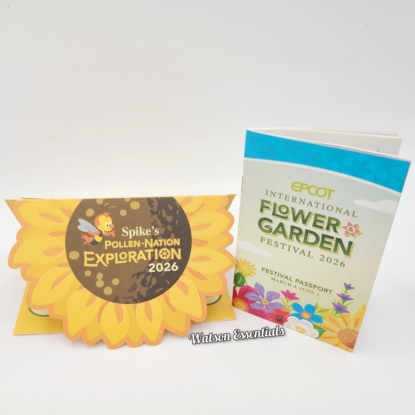 Disney Park 2026 Epcot Flower Garden Scavenger Map Spike's Pollen-Nation Explore