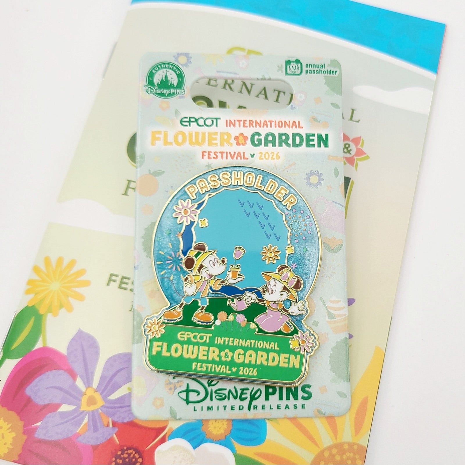 *10 Pin Set* Disney Parks Epcot Flower Garden 2026 Orange Figment Mickey Topiary