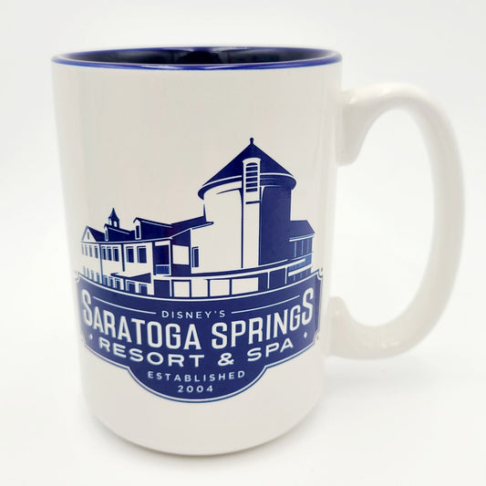 RARE Disney Parks Exclusive Saratoga Springs Resort & Spa Ceramic Mug HTF NEW