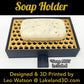 Soap Holder w/ Spout 3D Printed Black & Gold Decor Gift Decoration Lakeland3D