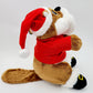 NEW Buc-ee's Santa Beaver Holiday Christmas Hat 10" Plush Stuffed Animal Bucees