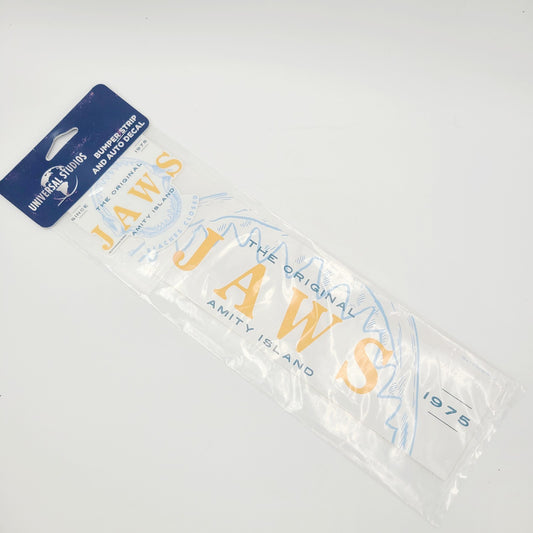 Universal Studios Auto Decal & Bumper Strip 2 Piece Cut Jaws Amity Island Shark
