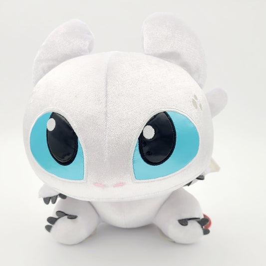 Universal Studio EPIC How To Train Your Dragon Light Fury Plush Doll 10” WHITE