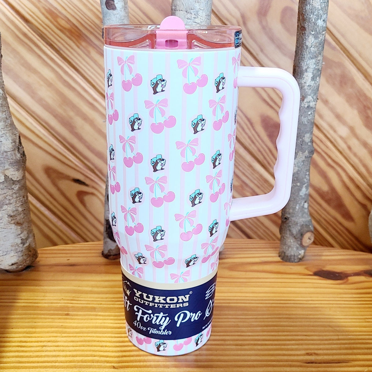 2026 Buc-ee’s Pink Bow & Cherry Backpack & Yukon Tumbler 40oz Bucees Cherries
