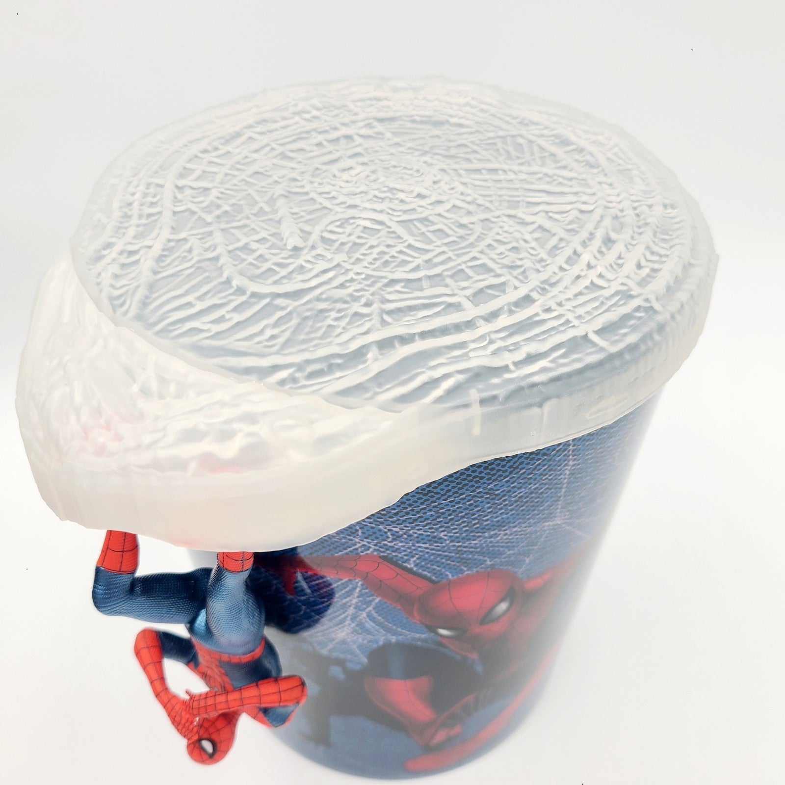 NEW Spider-Man Brand New Day Web Popcorn Bucket w/ Lid Hanging Figure Cinemark