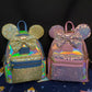 *Backpack Set* Disney Parks 50th Anniversary Iridescent Pink & Blue Loungefly