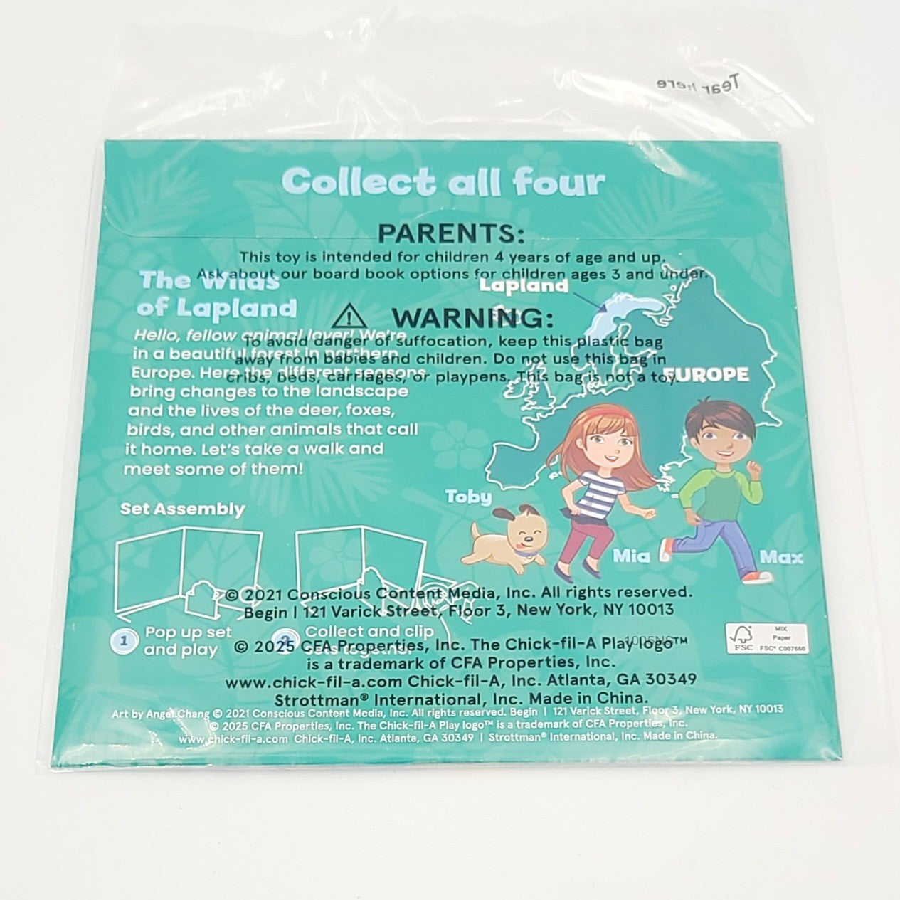 2025 Chick Fil A Little Passports Animals Wild Wander in Woodlands Kids Meal CFA