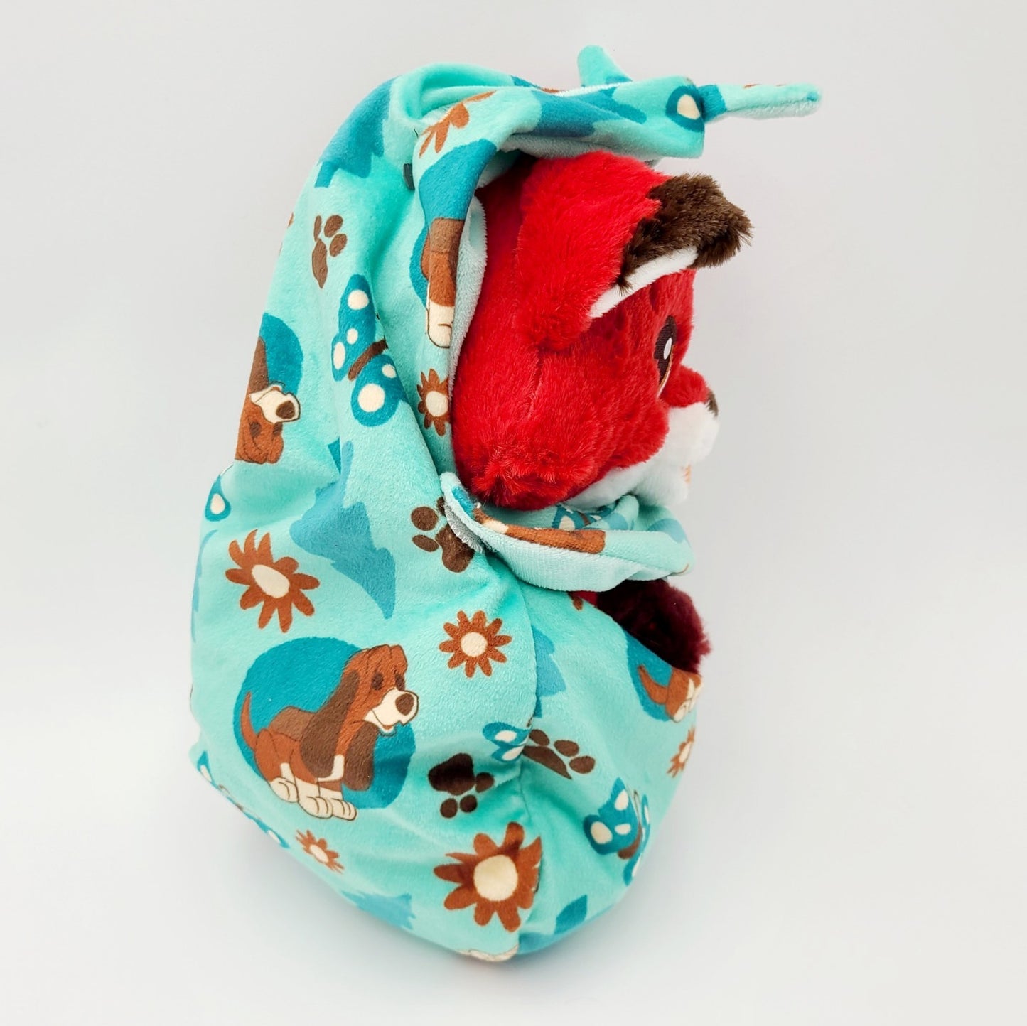 Walt Disney World Parks Babies Baby Tod Fox & The Hound Blanket Pouch Plush NEW