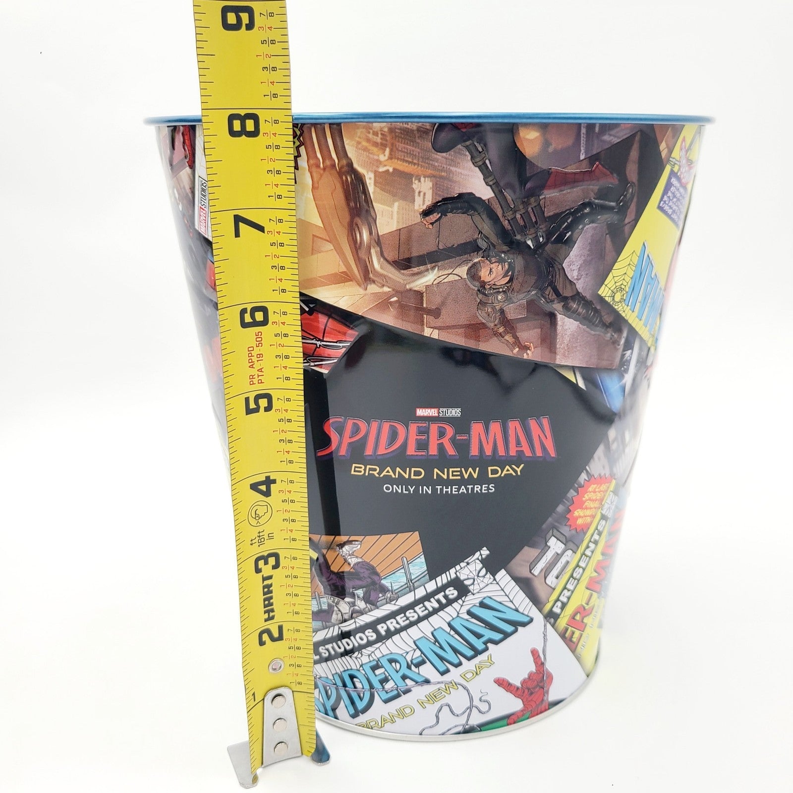 Spider-Man Brand New Day Comic Book Art Tin Popcorn Bucket & Cup Combo Cinemark