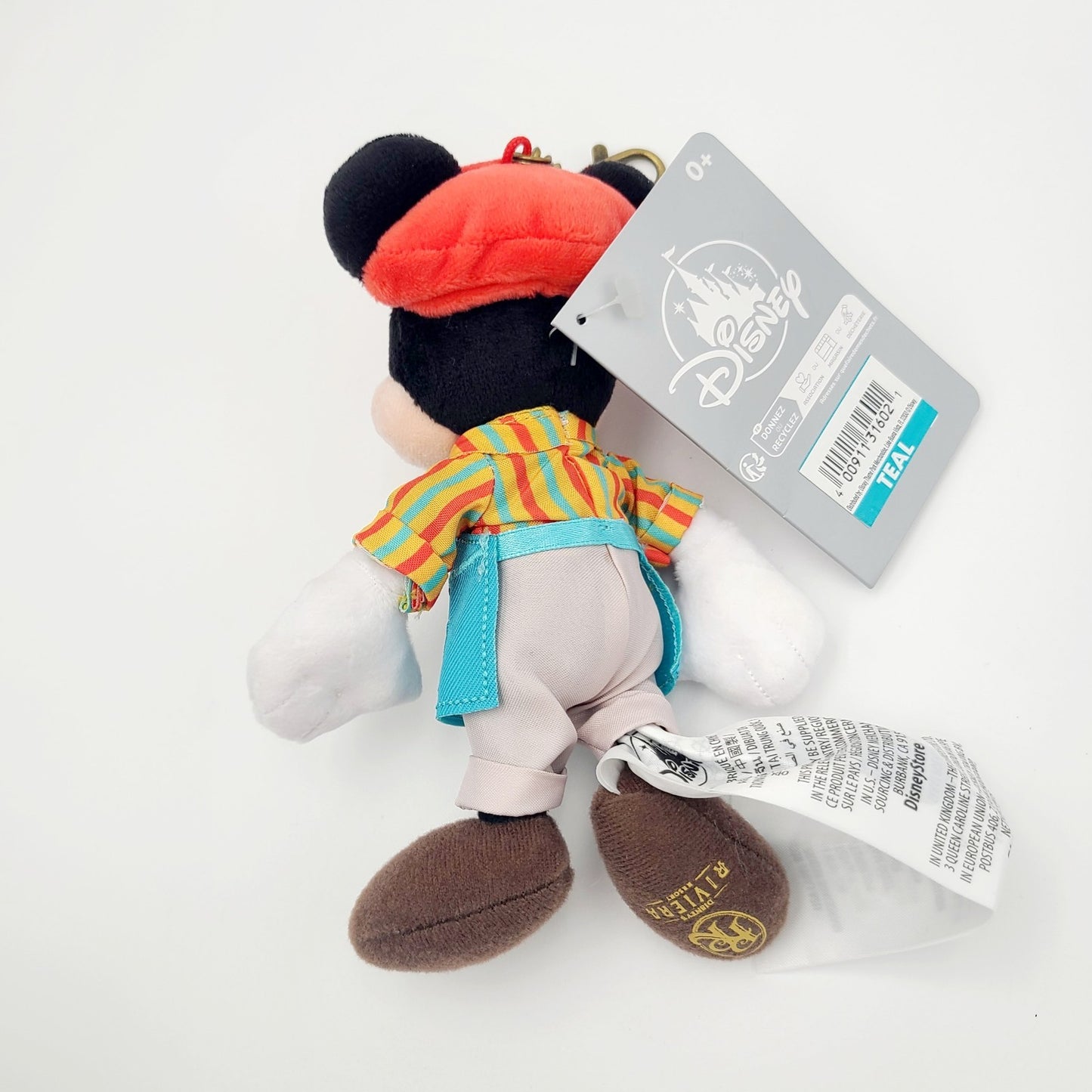 *Mickey & Minnie Plush Keychain Set* Disney Parks Riviera Resort Bag Charm New