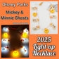 *Light up Necklace* 2025 Disney Parks Halloween Mickey Minnie Ghosts Pumpkin NEW