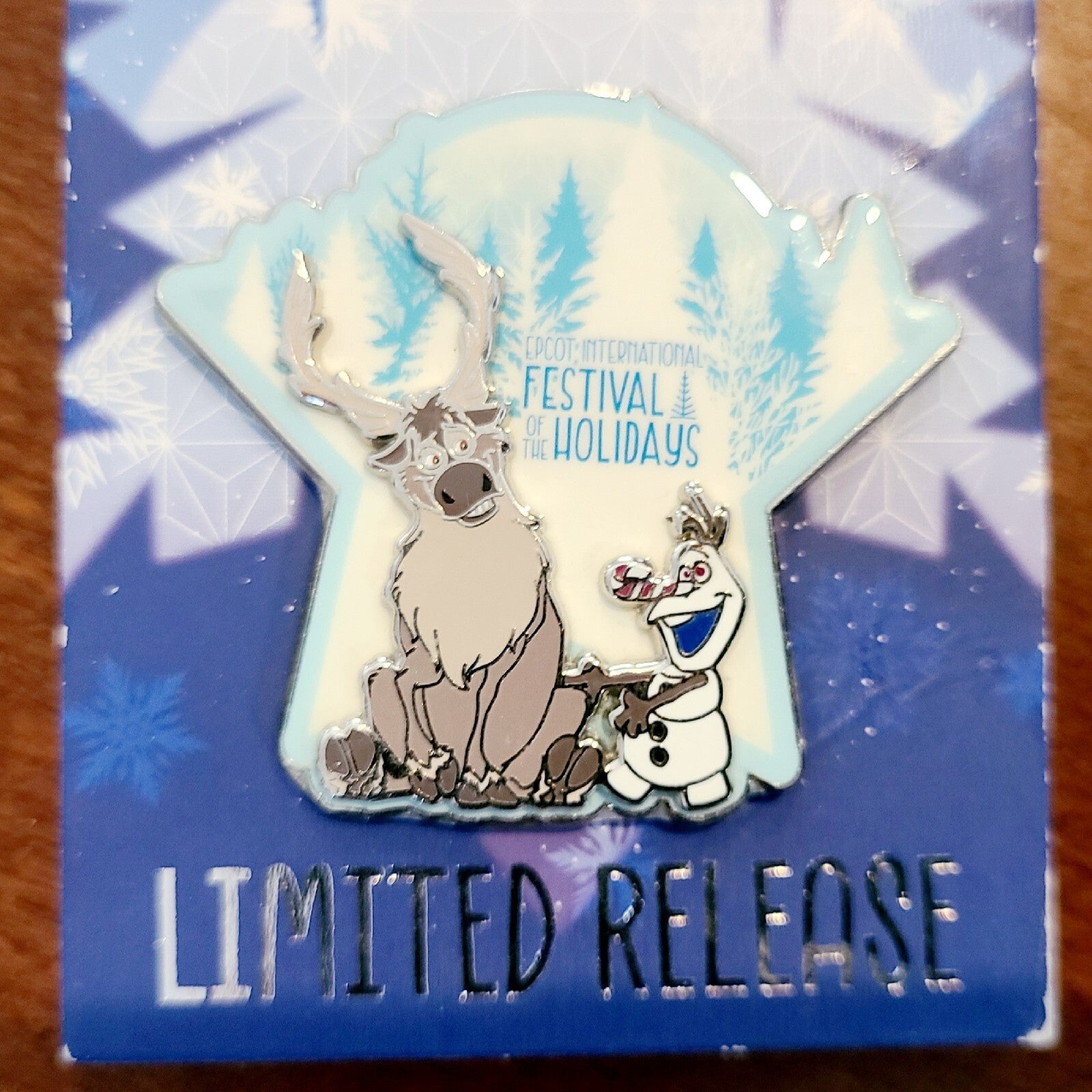 Disney Parks 2021 EPCOT Festival Of Holidays Passholder LR Pin Sven Olaf FROZEN