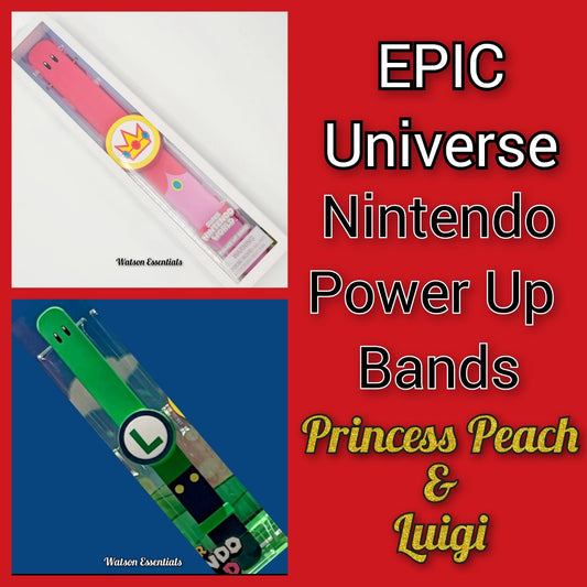 *Princess Peach & Luigi* EPIC Universe Super Nintendo World Power Up Game Band