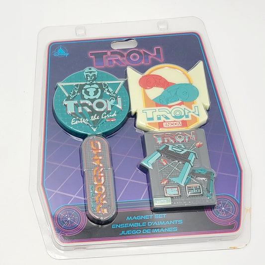 *Magnet Set* Disney World Parks Tron Lightcycle Run Greetings Program Encom GITD