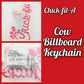 2026 Chick-fil-A Cow Billboard Keychain LIMITED EDITION Eat Mor Chikin Chicken