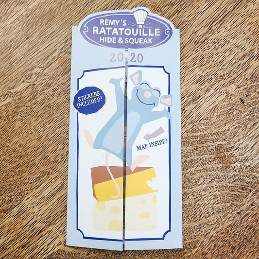 NEW Disney Parks Remy's Ratatouille Hide & Squeak Food Wine 2020 Map & Stickers