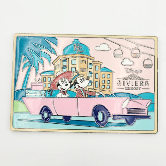 NEW Walt Disney World Riviera Resort Skyliner Mickey & Minnie Mouse Metal Magnet