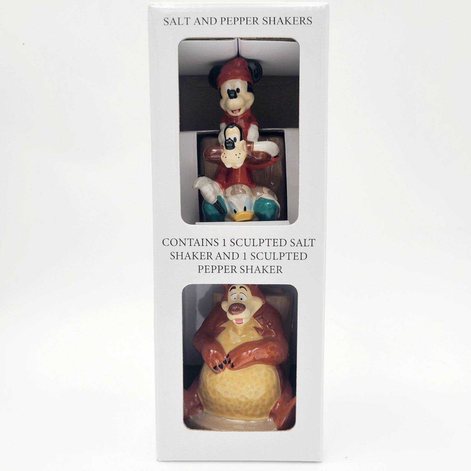 Disney Parks Wilderness Lodge Mickey & Friends Totem Pole Salt & Pepper Shakers