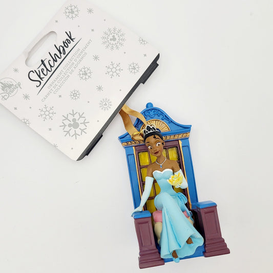 ORNAMENT 2024 Disney Parks Sketchbook Princess Tiana Princess & Frog Holiday NEW