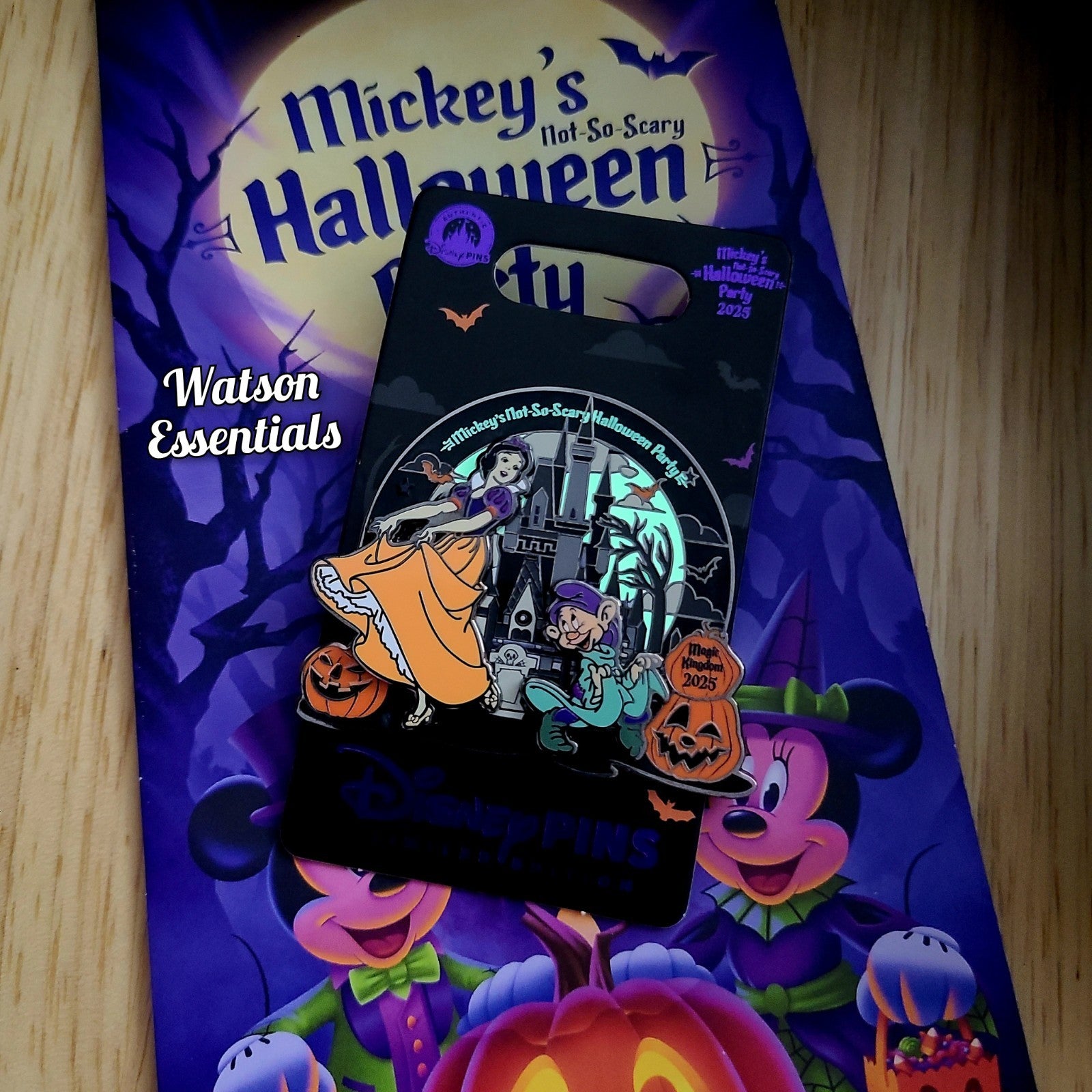 2025 Disney World Parks Snow White Dopey Mickey Not So Scary Halloween Party Pin