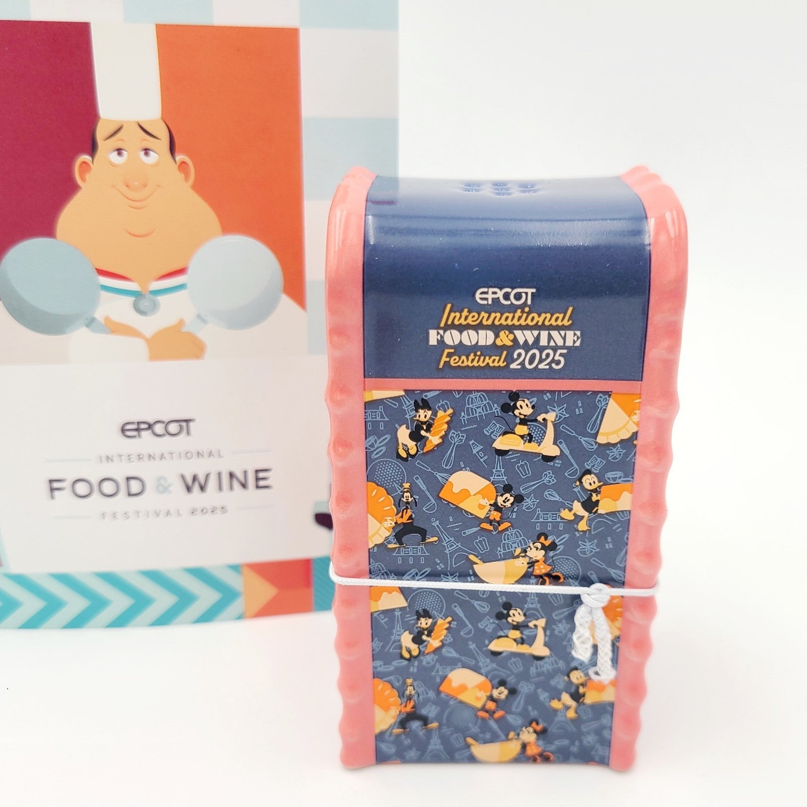 2025 Disney Parks EPCOT Food & Wine Mickey Minnie Mouse Salt & Pepper Shaker New