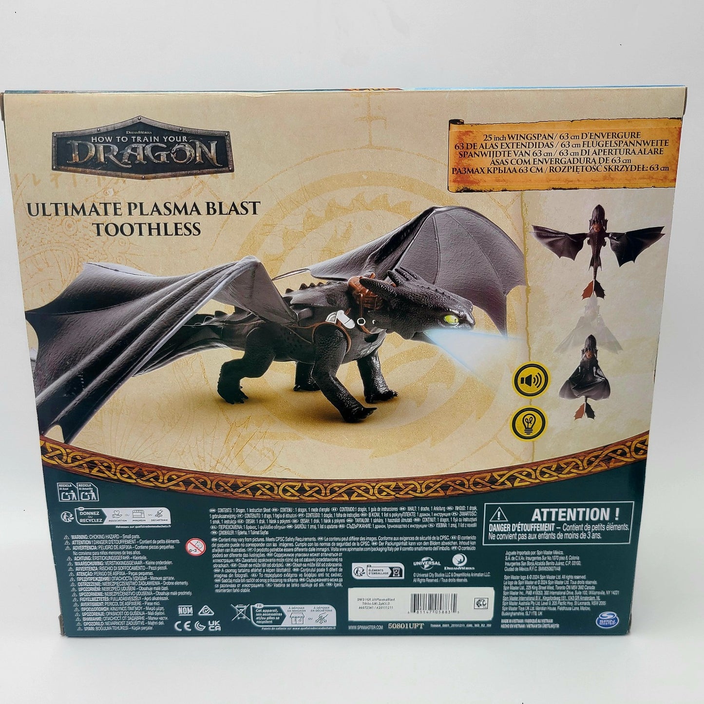 How To Train Your Dragon Ultimate Plasma Blast Toothless Nightfury Figure HTTYD