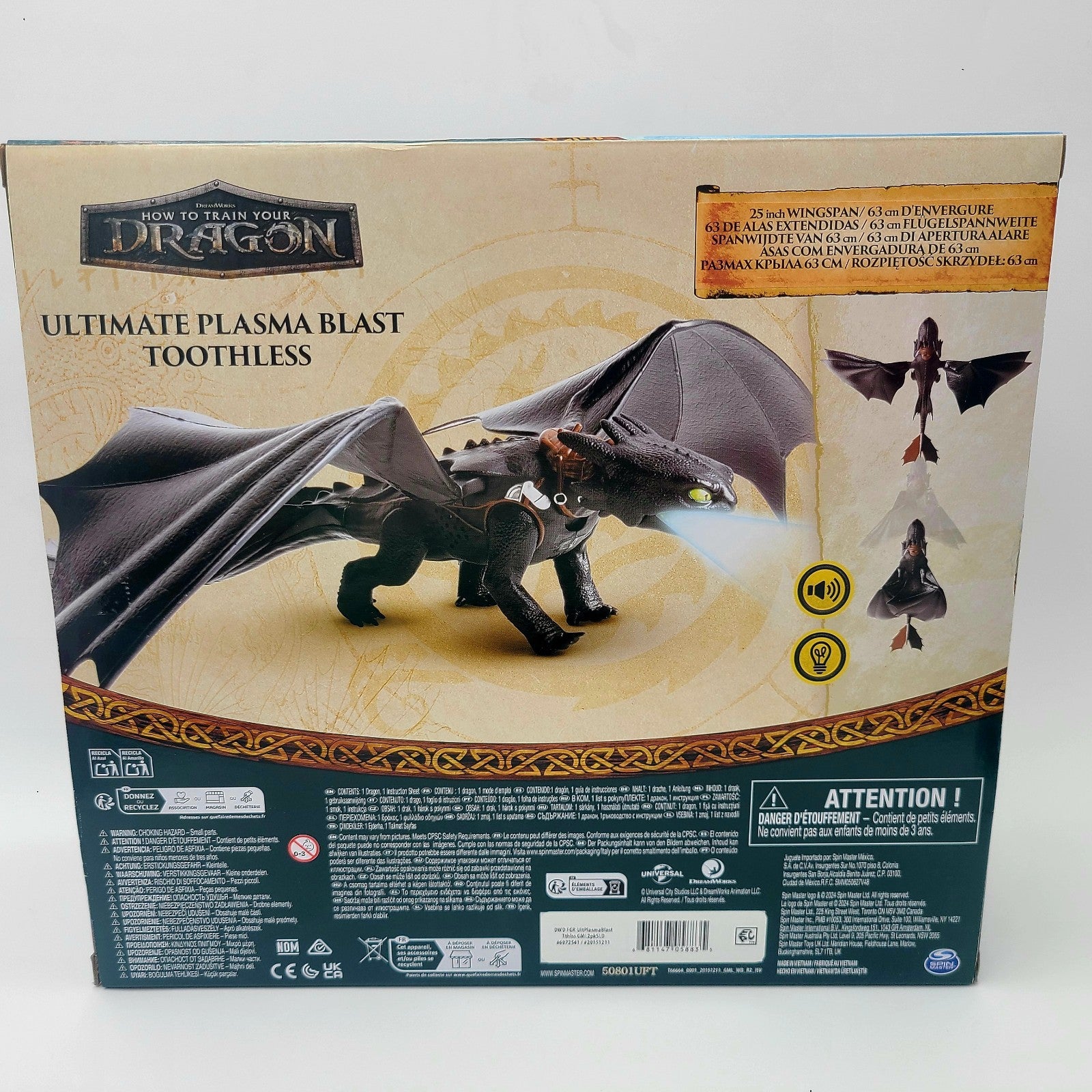 How To Train Your Dragon Ultimate Plasma Blast Toothless Nightfury Figure HTTYD