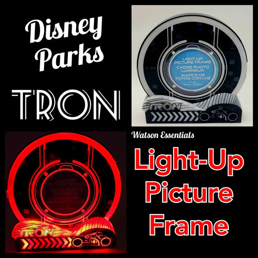 Walt Disney World Park 2023 TRON Lightcycle Run Light Up Picture Photo Frame New