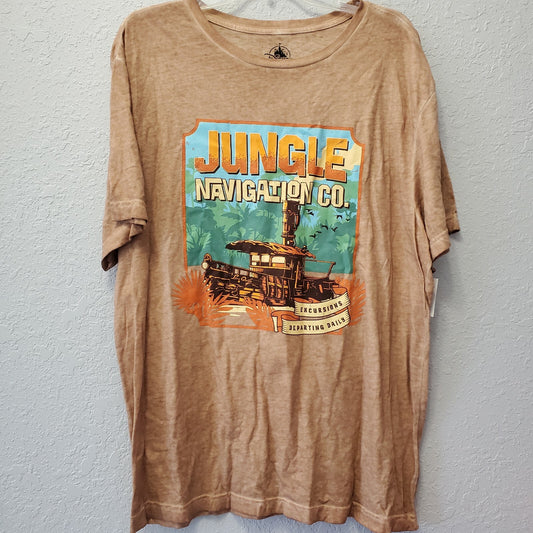 LARGE Disney Park Jungle Cruise Navigation Co. Shirt Adults Magic Kingdom NEW
