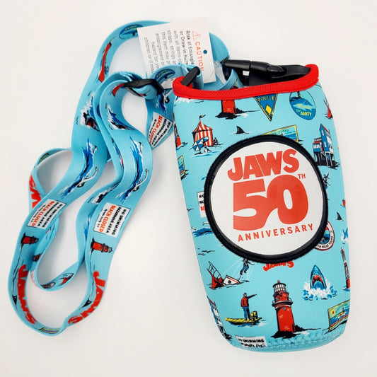 Universal Studios Florida Jaws 50th Anniversary Drink Beverage Holder Shark New