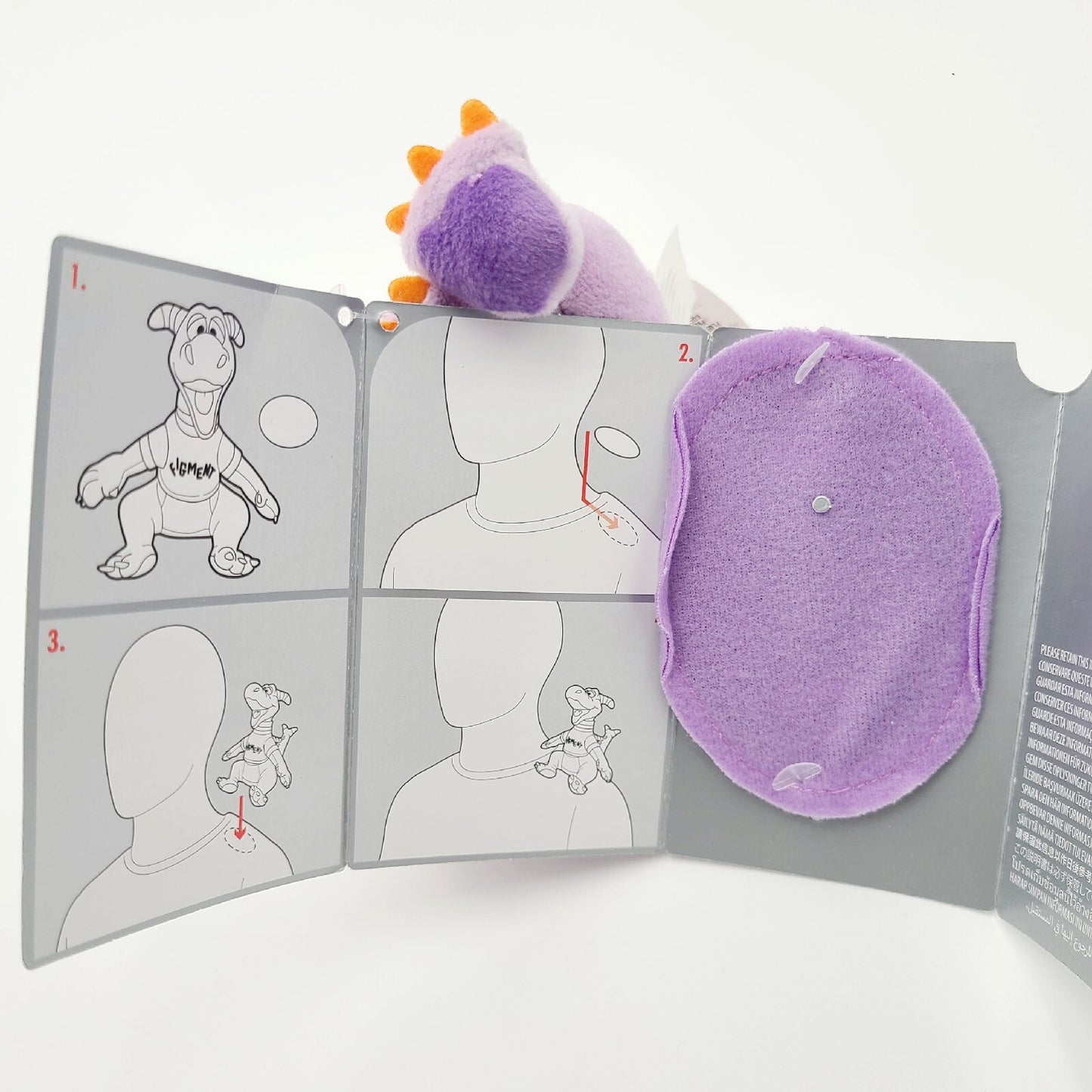 2023 Disney Parks Exclusive EPCOT Mini Figment Shoulder Pal Magnet Plush NEW