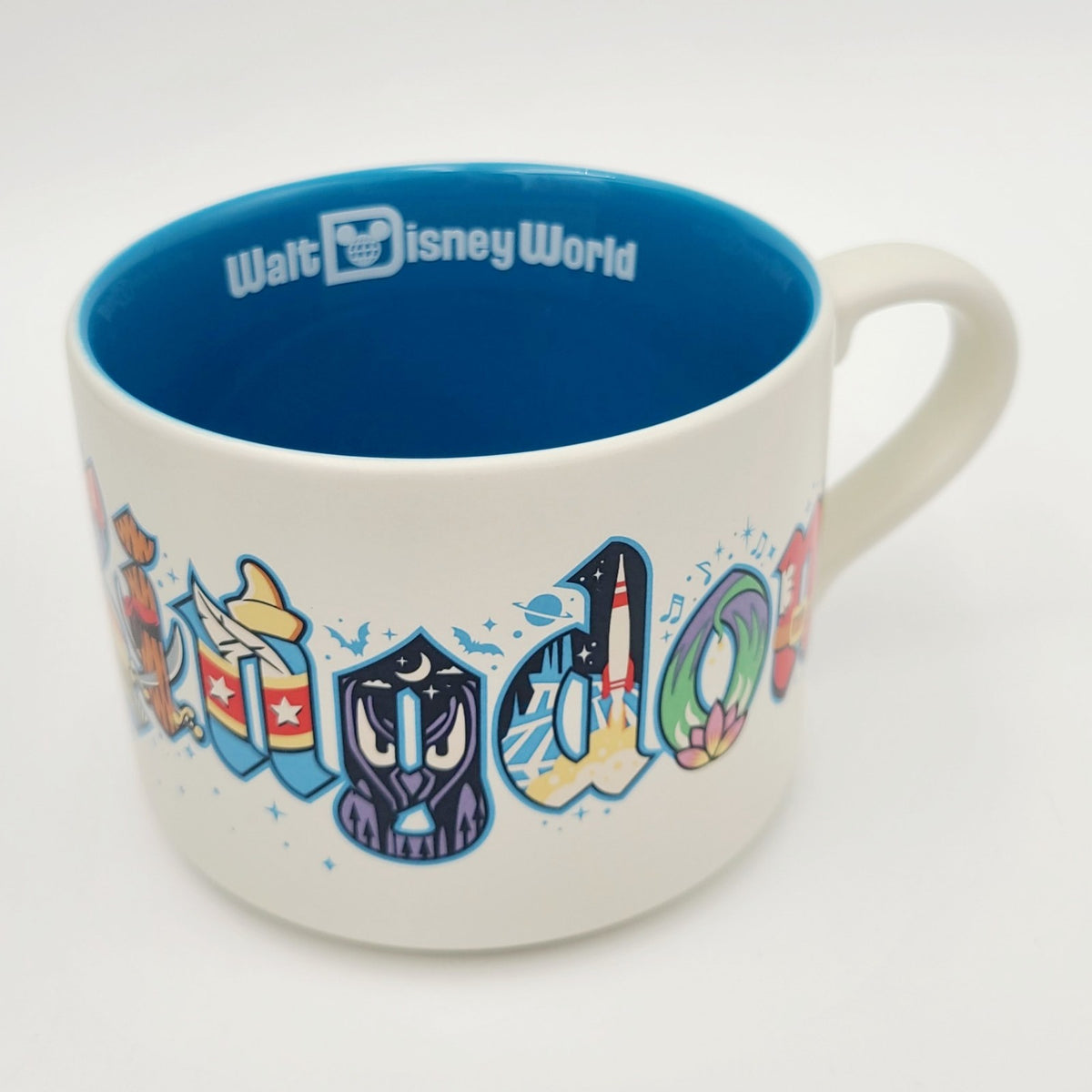 2026 Disney Parks Magic Kingdom Character Letters Coffee Mug 14 Oz. Monorail WDW