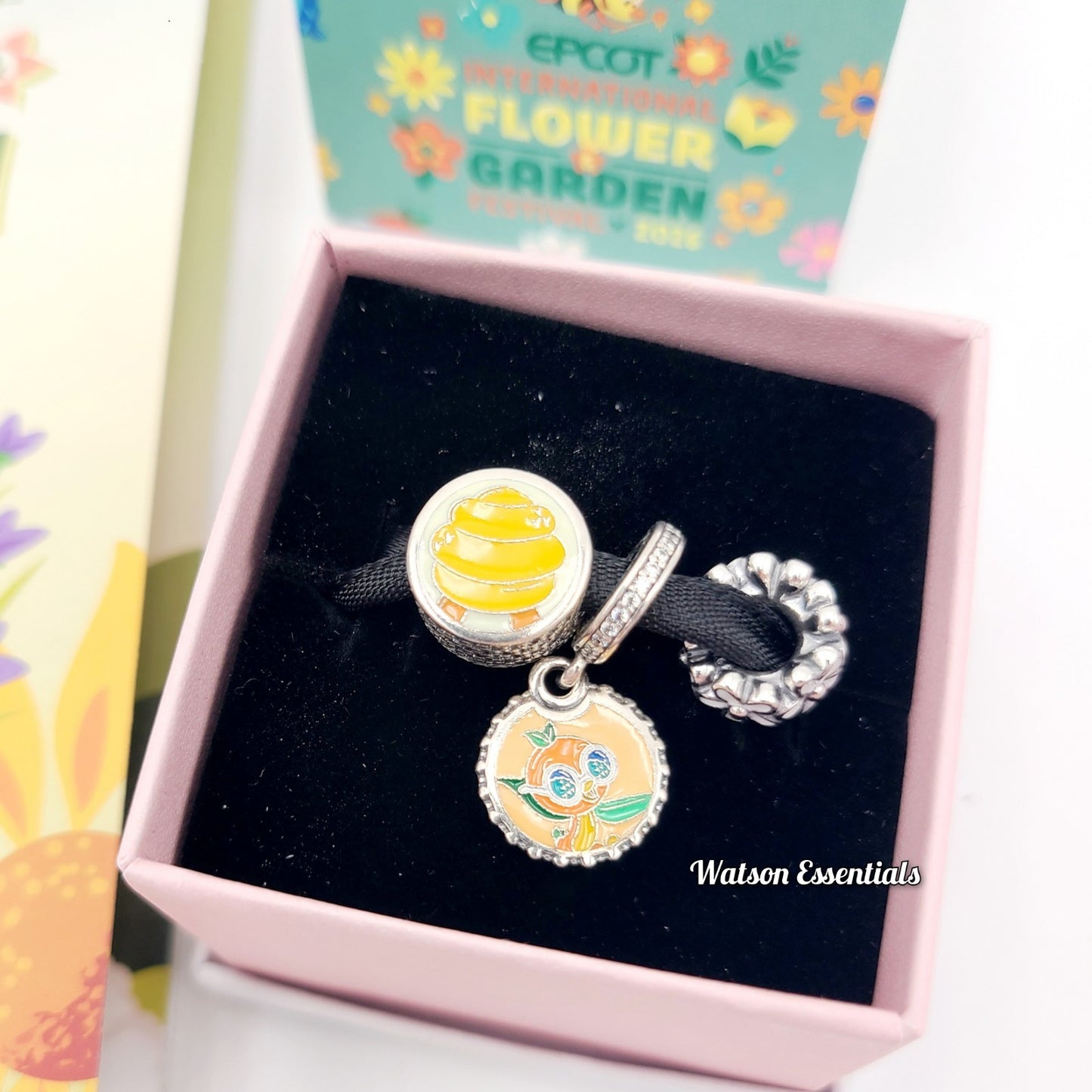 Pandora Set + Floral 2026 Disney Park Epcot Flower Garden Fest Orange Bird Spike