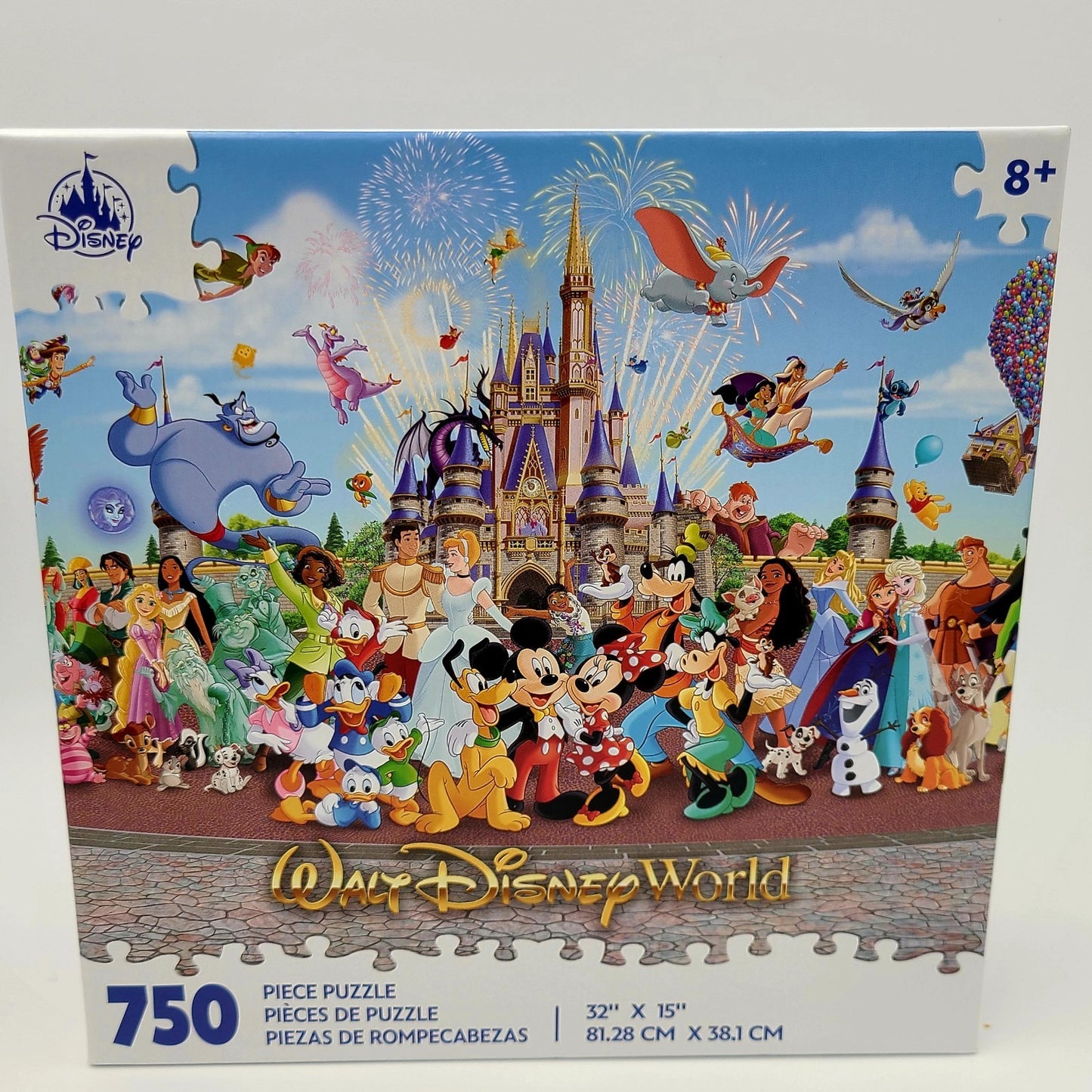 Disney World Parks 2026 Cinderella Castle Mickey & Friends 750Pc Puzzle 32”x 15”