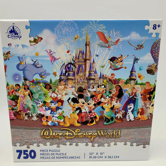 Disney World Parks 2026 Cinderella Castle Mickey & Friends 750Pc Puzzle 32”x 15”