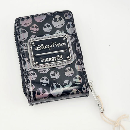*Actual Wallet* 2025 Disney Parks NBC Jack Skellington Heads Loungefly Mini NWT