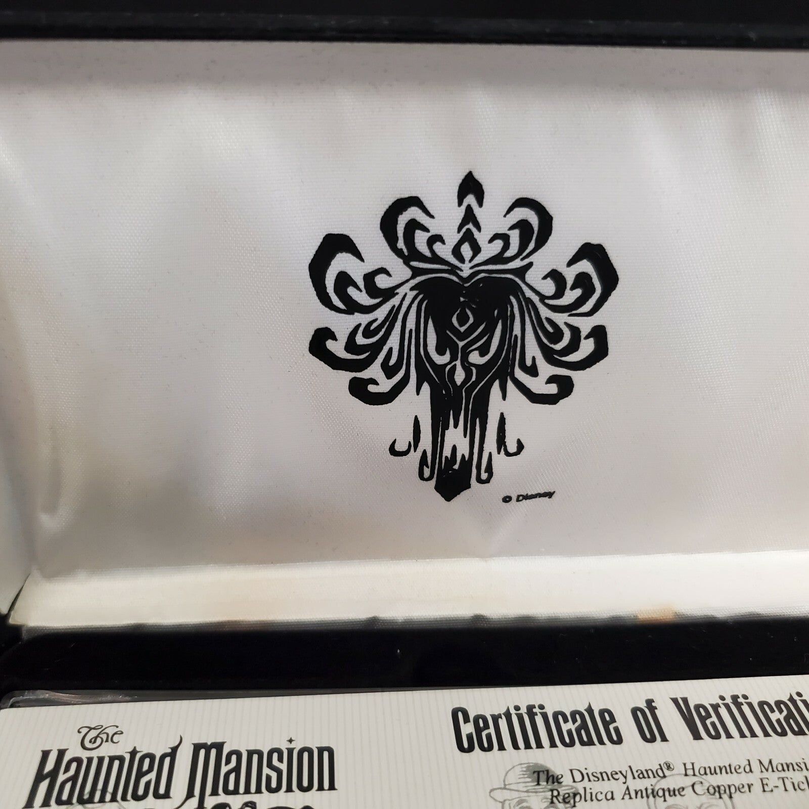 Disney Parks Haunted Mansion Replica Antique Copper "E" Ticket Limited Edition