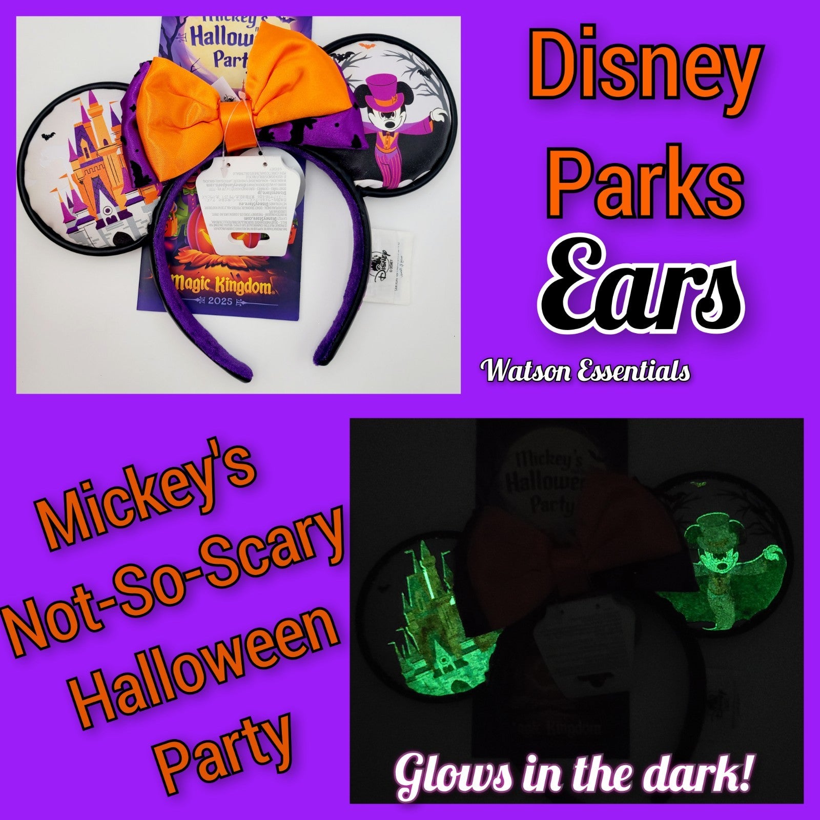 2025 Disney Park Mickeys Not So Scary Halloween Party Castle Ear Headband MNSSHP