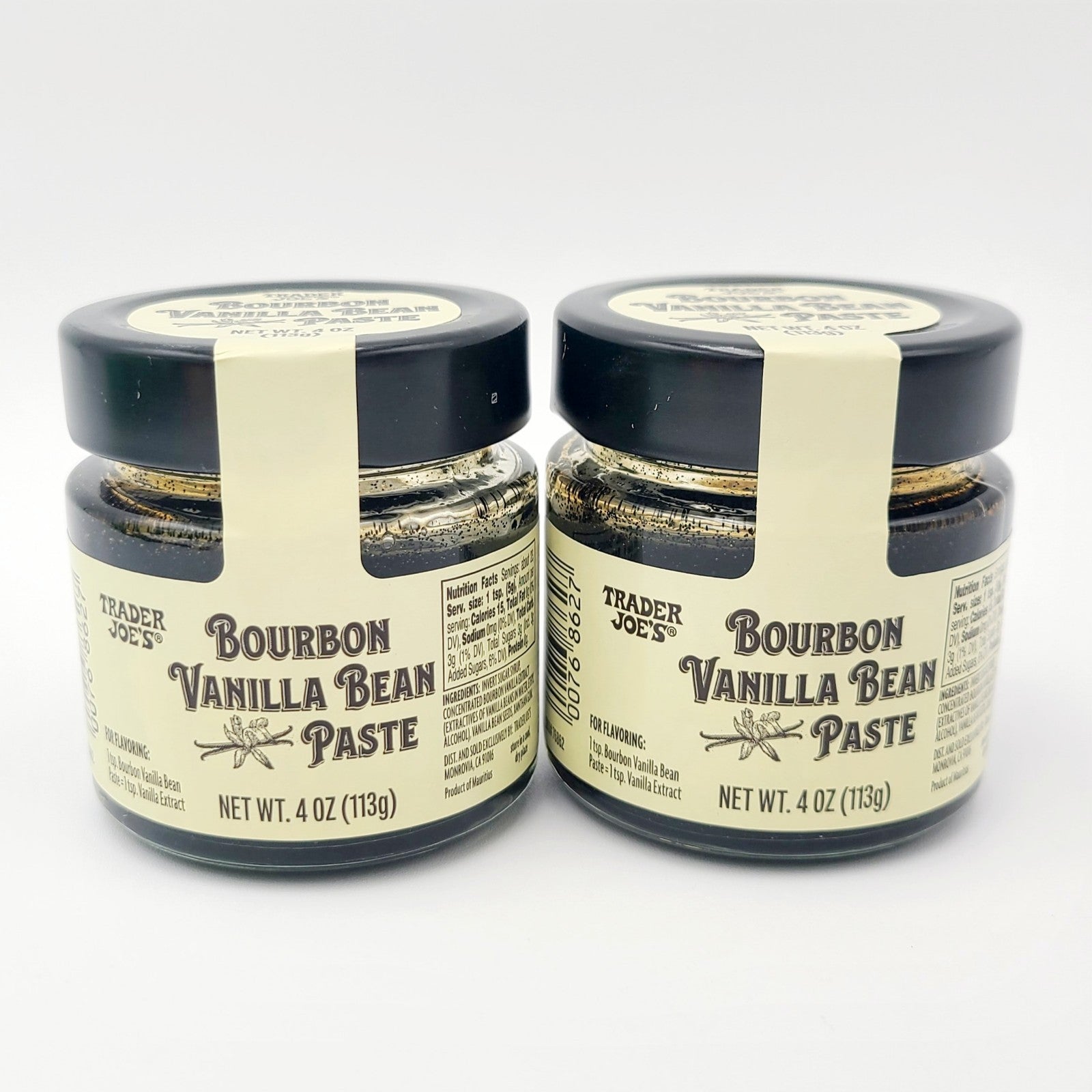 *2 Pack* Trader Joe’s Bourbon Vanilla Bean Paste  4 oz X 2 Jars Total 8 oz Joes