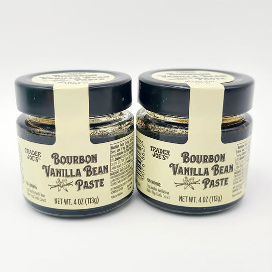 *2 Pack* Trader Joe’s Bourbon Vanilla Bean Paste  4 oz X 2 Jars Total 8 oz Joes