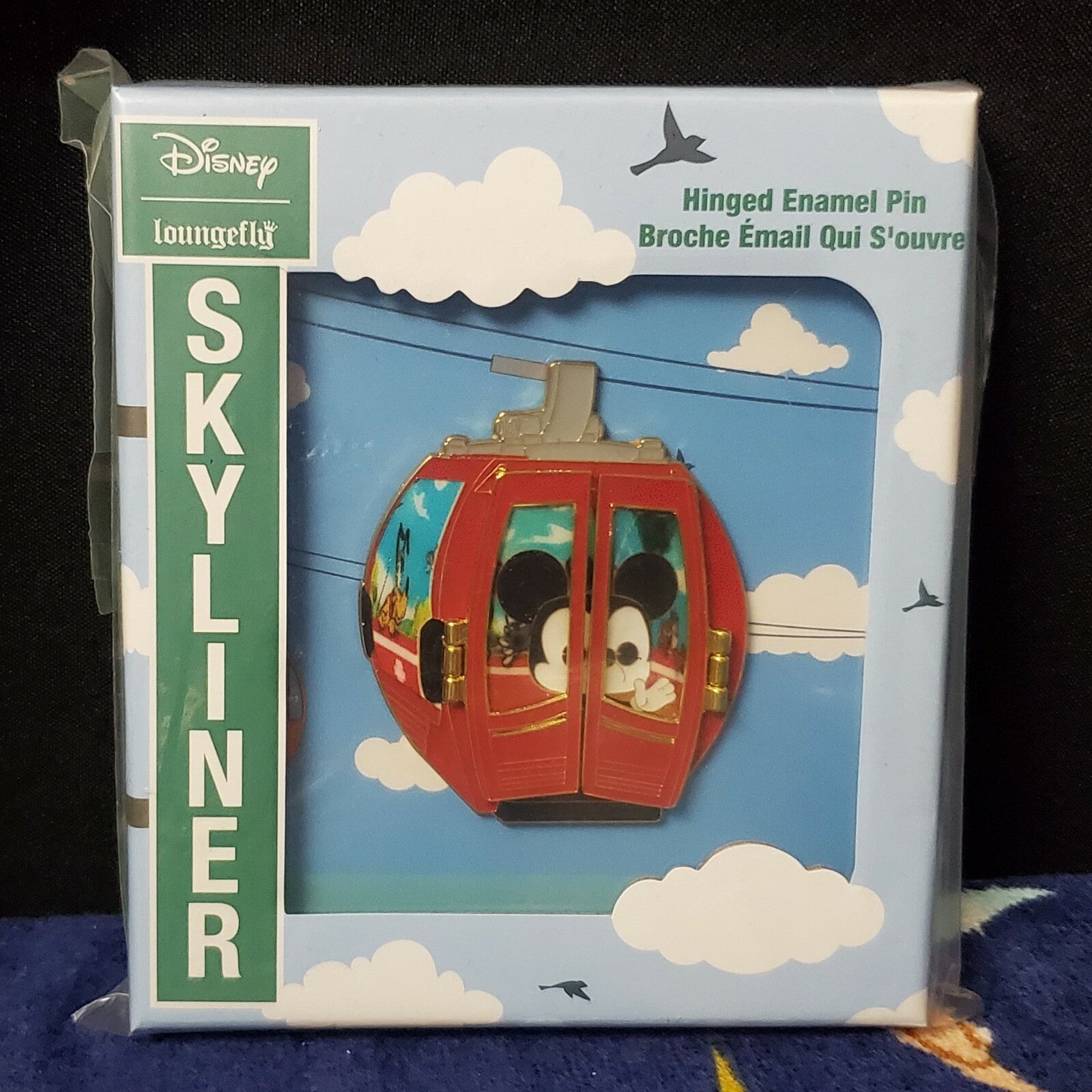 NEW Walt Disney Parks Skyliner Mickey Mouse Loungefly Hinged Enamel Pin LR FUNKO