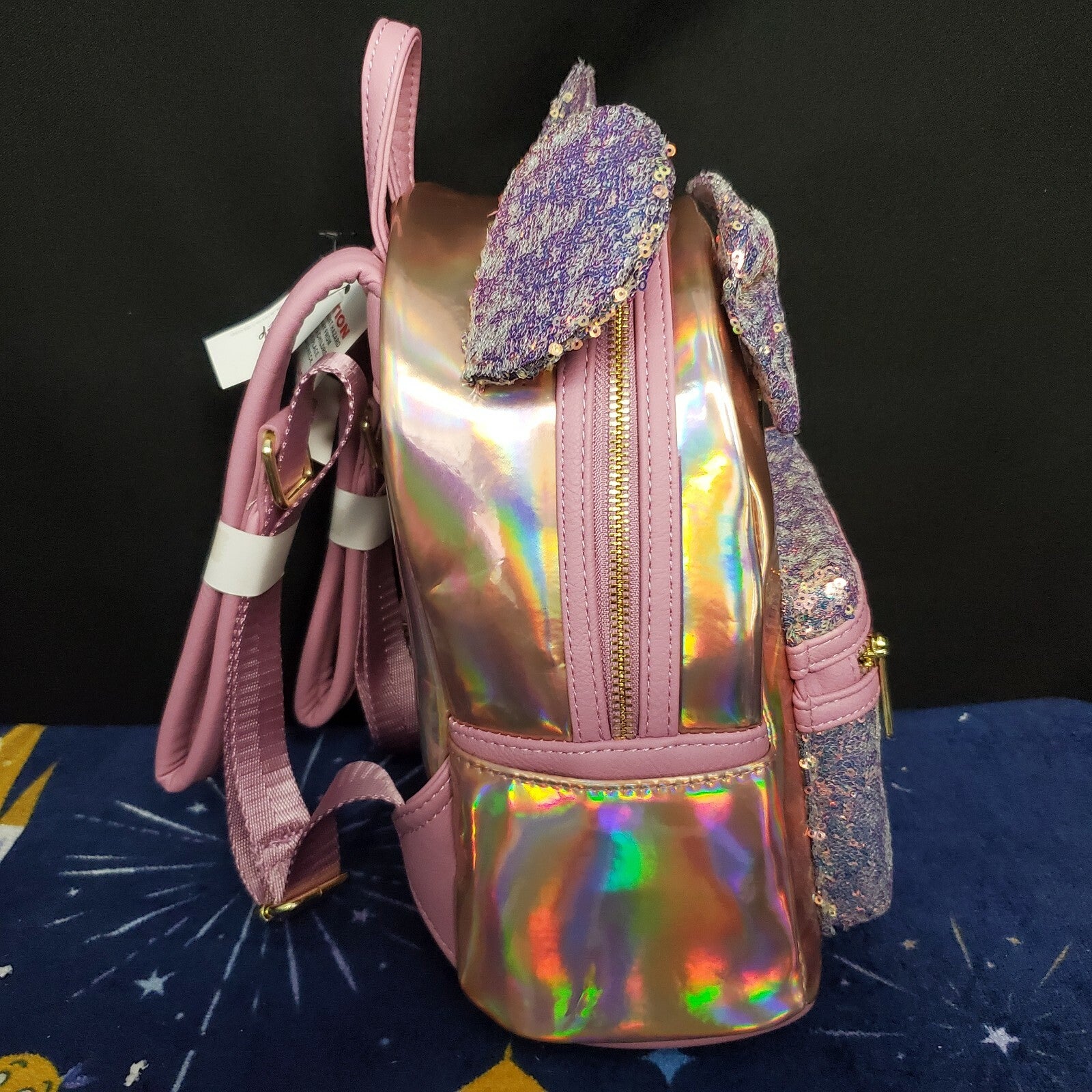 *Backpack Set* Disney Parks 50th Anniversary Iridescent Pink & Blue Loungefly