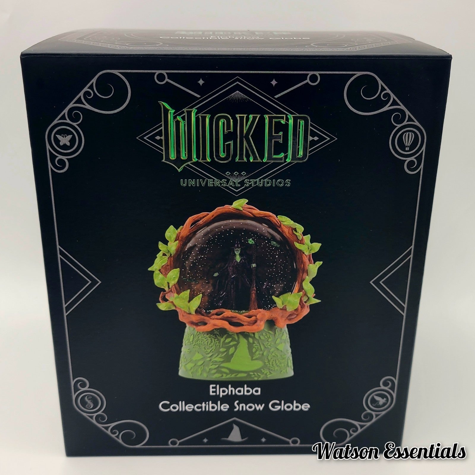 Universal Studio Wicked For Good Elphaba Defy Gravity Music Box Snow Water Globe