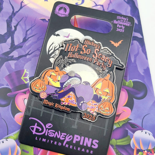 Disney Parks 2025 Mickey’s Not So Scary Halloween Party Stitch Pumpkin GITD Pin
